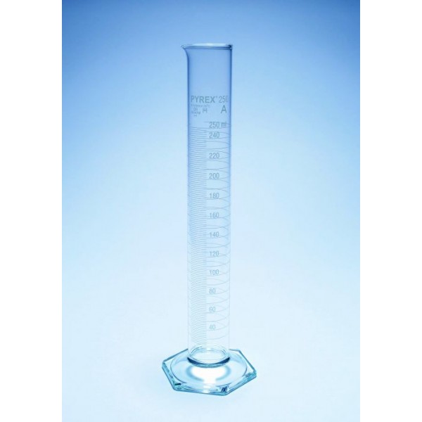 Pyrex Measuring Cylinder with Spout, Class A